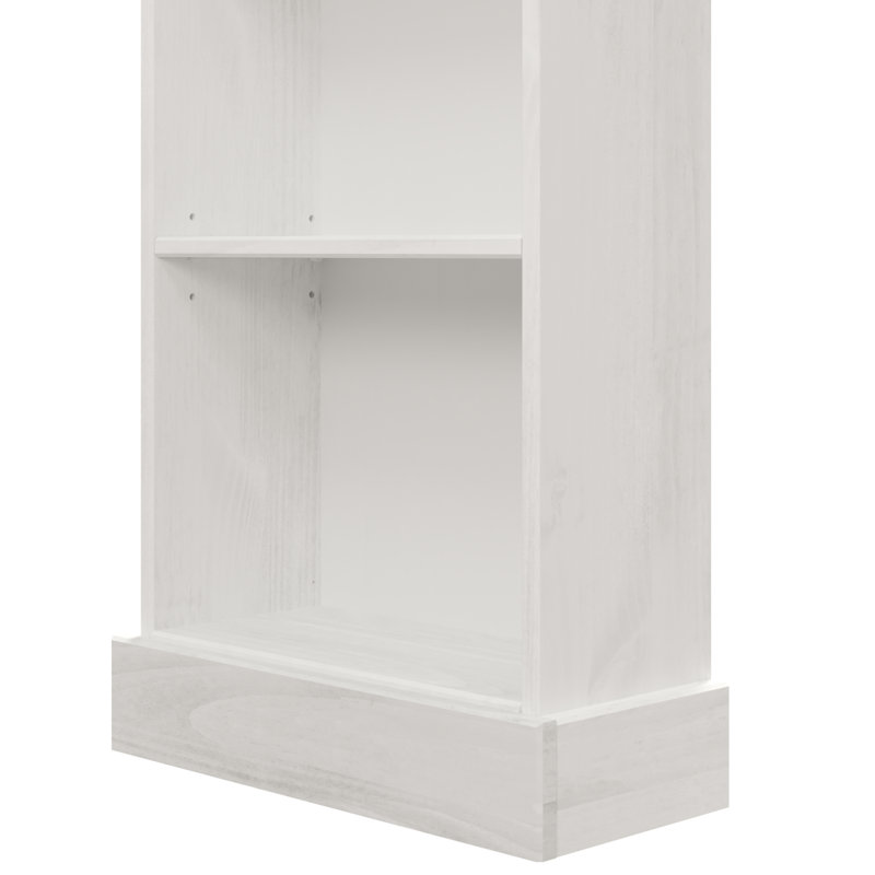 Totowa Bookcase, White Wash/Brown