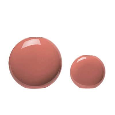 Ensemble de 2 vases de table en terre cuite 2 pièces