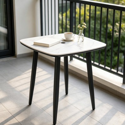 Table de bar d'extérieur carrée 35,4 po Modern Modern