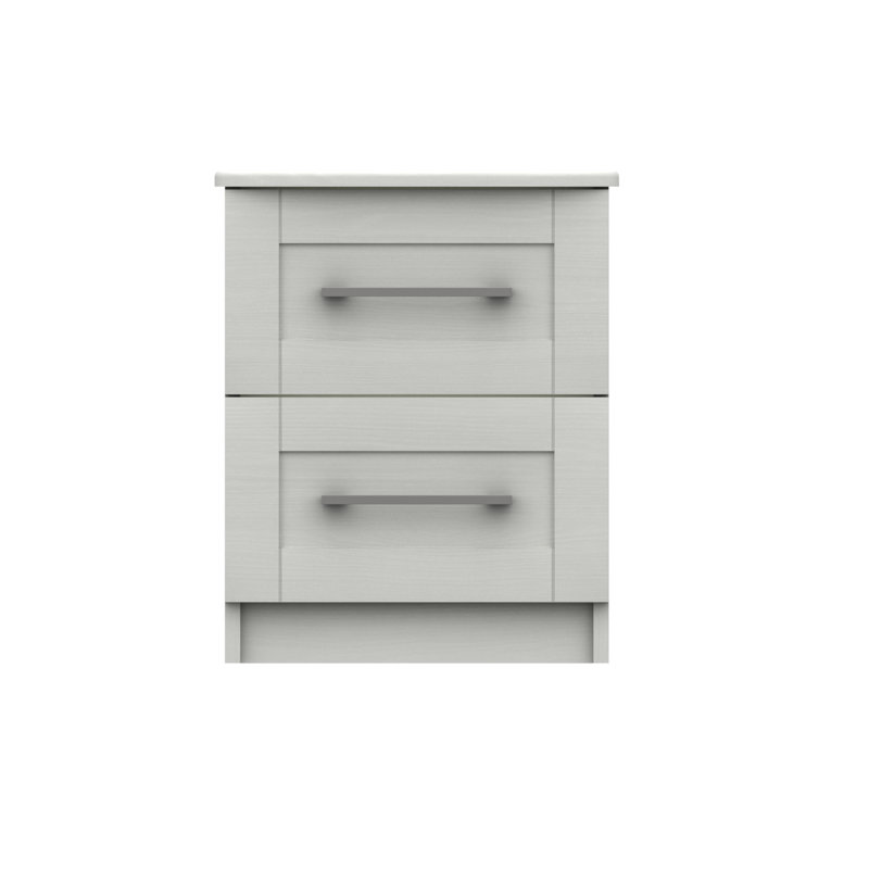 Alishma 39.8cm W Manufactured Wood Bedside Table, White