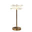Lampe de table à DEL en cuivre et acrylique doré pour salon, chambre à coucher, lampe DEL