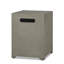 AEGEAN 20"H Square Metal Propane Tank Cover and Side Table by Real Flame-1492658448