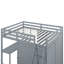 Lit mezzanine avec garde-robe, bureau et tablettes-1456497730