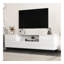 Console de télévision moderne à panneau ultrabrillant, meuble télé, centre de divertissement avec tablettes de rangement, meuble télé pour salon, chambre à coucher