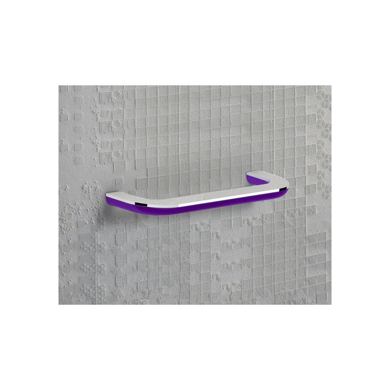 Barre à serviettes murale 13,58 po Bijou, Lilas transparent