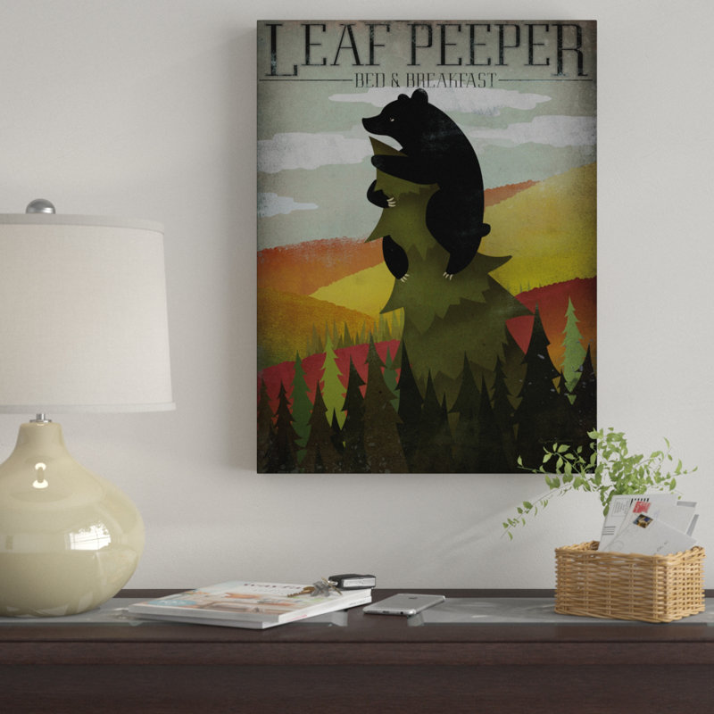 «Leaf Peeper» par Ryan Fowler, reproduction d'art graphique sur toile, H 19 po x l 14 po x P 2 po
