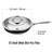 Cooks Standard Stainless Steel Frying Pan with Lid 12 Inch
