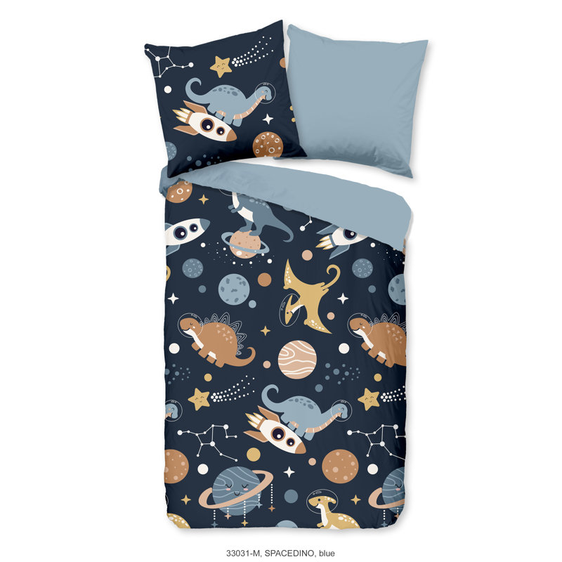 Cotton Abstract Duvet Cover with Pillowcases