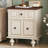 20.47"Vintage Nightstand With 2 Drawers And Roman Column Legs, Solid Wood Bedside End Table, Bedside Cabinet For Bedroom, Living Room-115293792-115293795