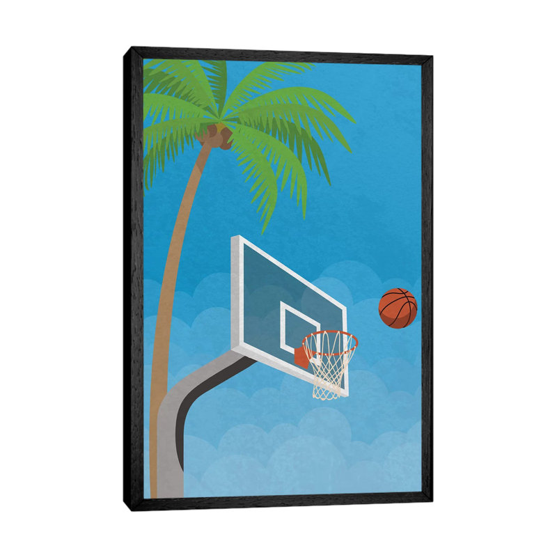 Street Ball - Print on Canvas, Black Framed, 152.5 cm H x 101.5 cm W