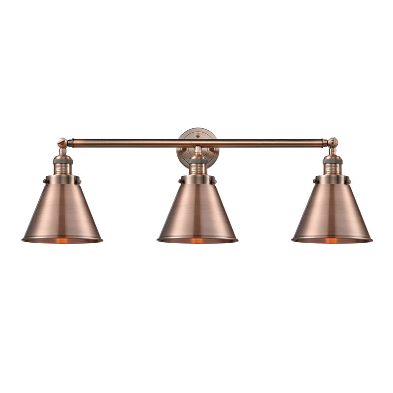 Rouvin 3 - Light Dimmable Vanity Light, Antique Copper