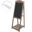 Freestanding A-Frame Wood  Chalkboard w/ Shelf