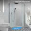 Porte de douche pivotante en verre trempé l 34 po x H 72 po-92618928
