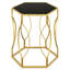 Dannicka Glass Top Frame Nest Of Tables