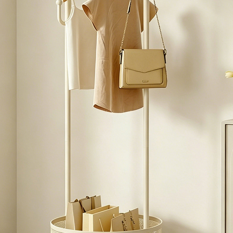 Cream Style Entryway Coat Rack