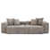 102.36'' Corduroy Upholstered, 2 Seater Modular Sofa