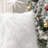 Chrismas Long Faux Fur Collection Faux Fur Reversible Throw Pillow-614333797-614333792