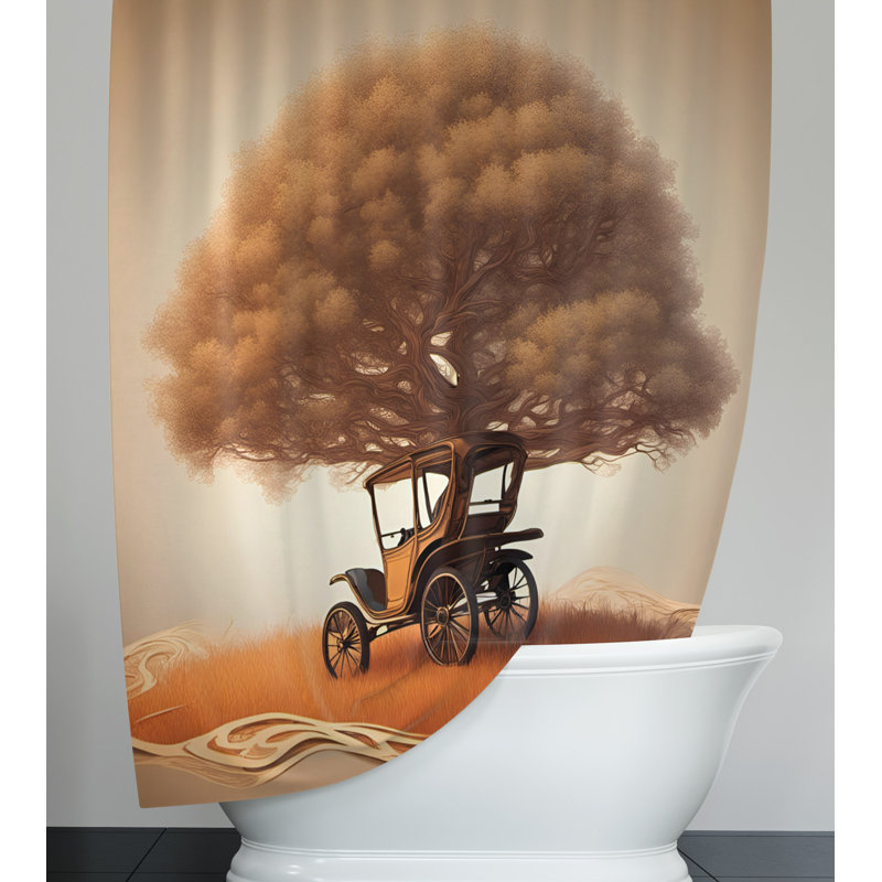 Fedler Shower Curtain, 70" W x 72" L