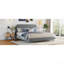 Lit plateforme en tissu d'ameublement en polaire Teddy