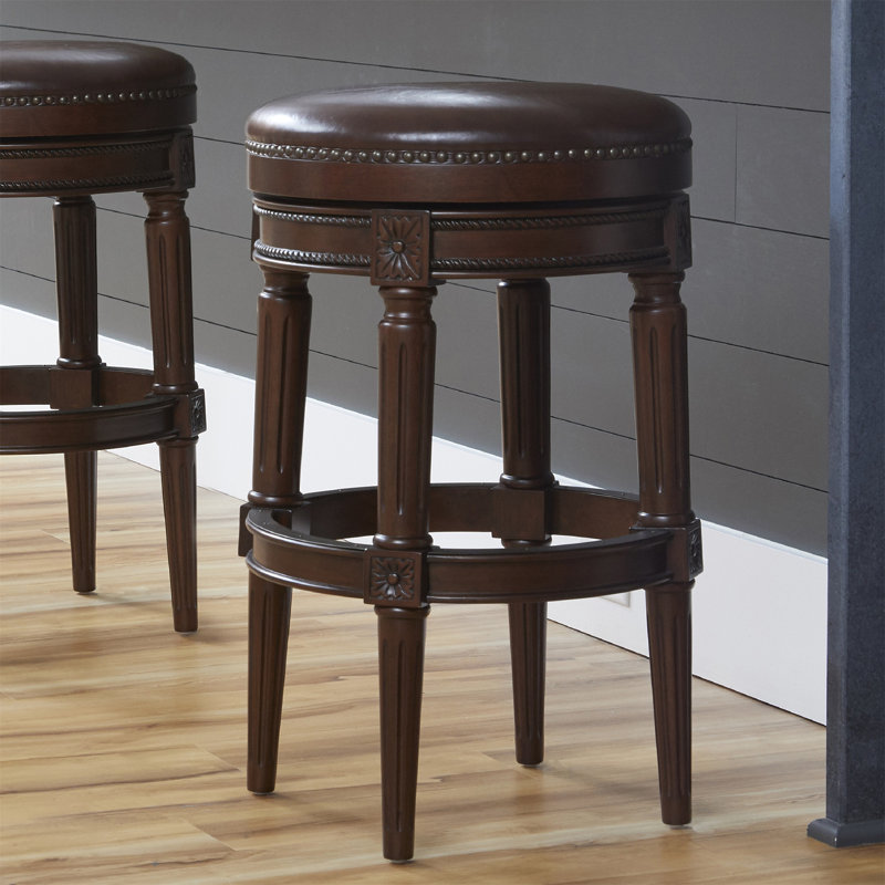 Chapman Tabouret de bar pivotant sans dossier en bois