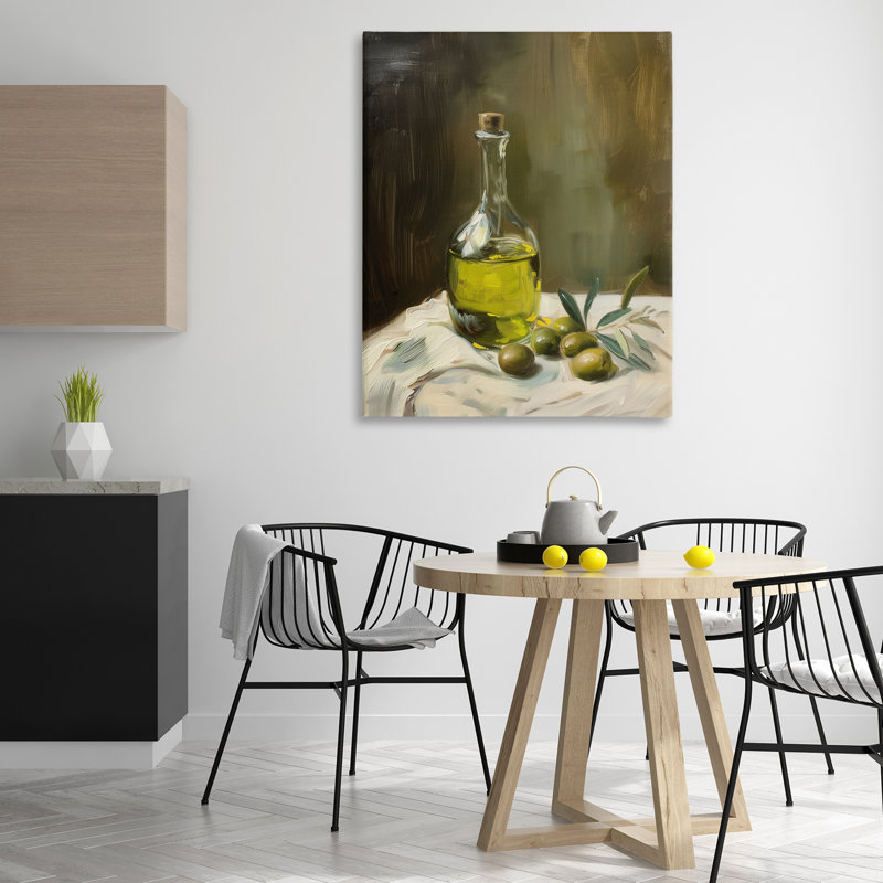 «Olive Oil Still Life», conception par Arlington Prints, H 48 po x l 36 po