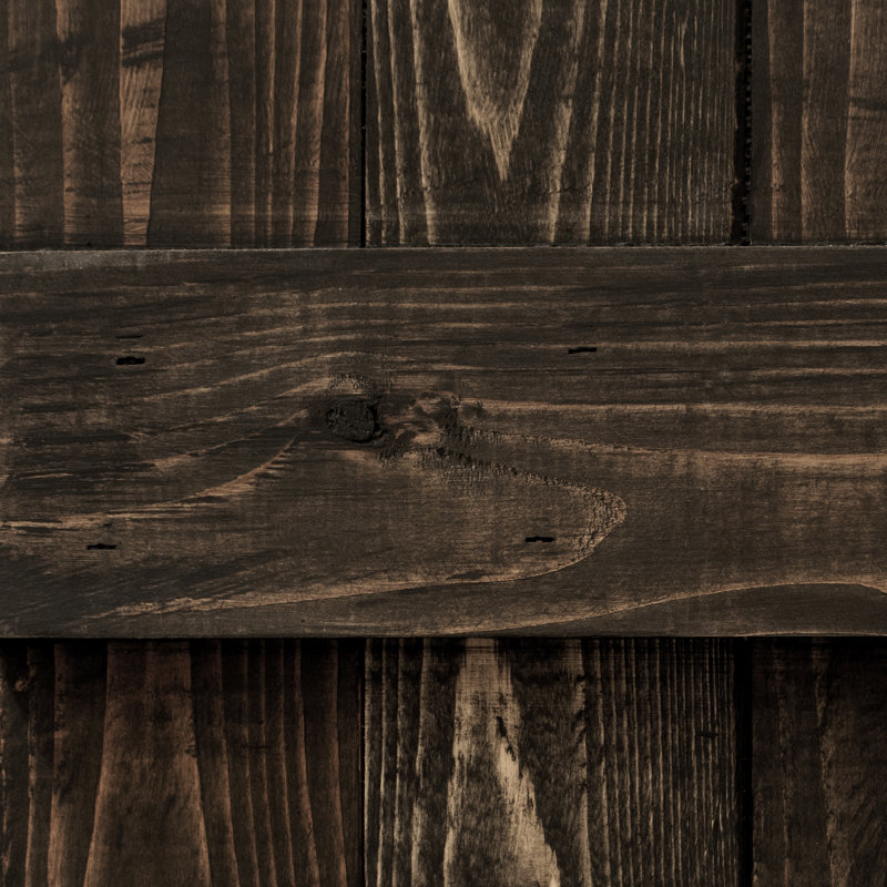 Paire de volets d'extérieur à planche et lattes, Latte noire, 36"