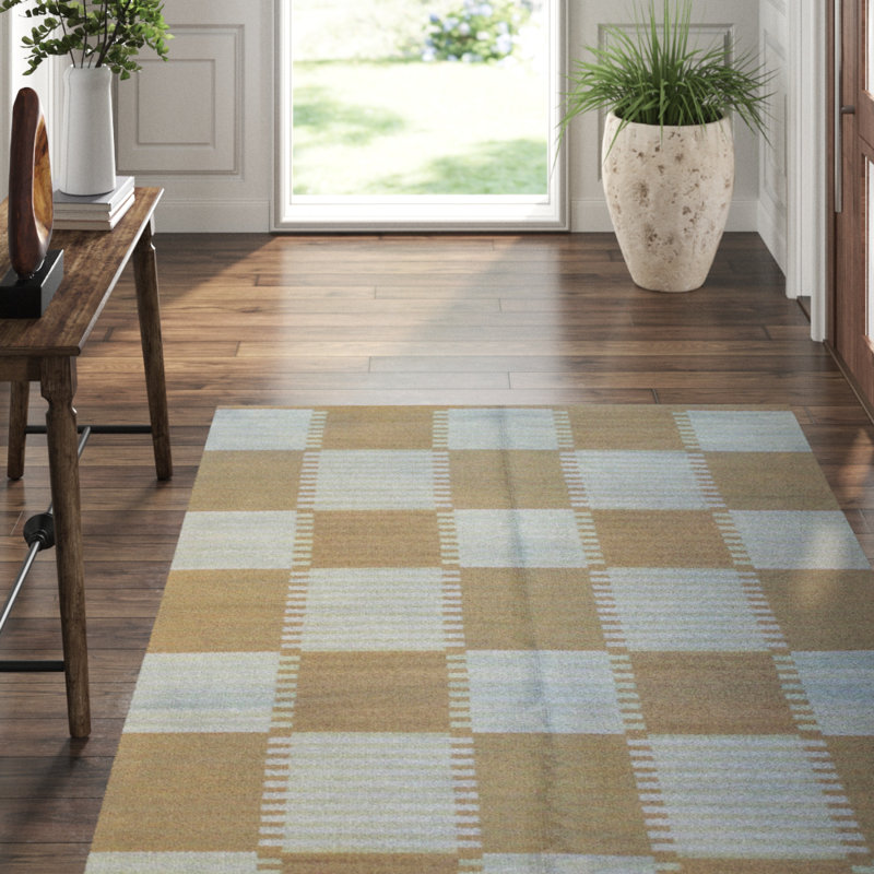 Scandinavian Wool Geometric Area Rug