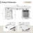 67.8" Farmhouse Spacious Desktop Executive Desk with Drawers, File Cabinet and Power Outlets-375593491