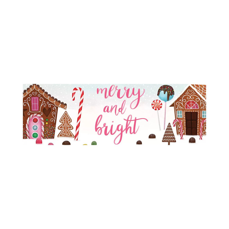 Sweet Holidays Collection D by Victoria Borges - Wrapped Canvas Panoramic Print, 30.48 cm H x 91.44 cm W x 3.175 cm D