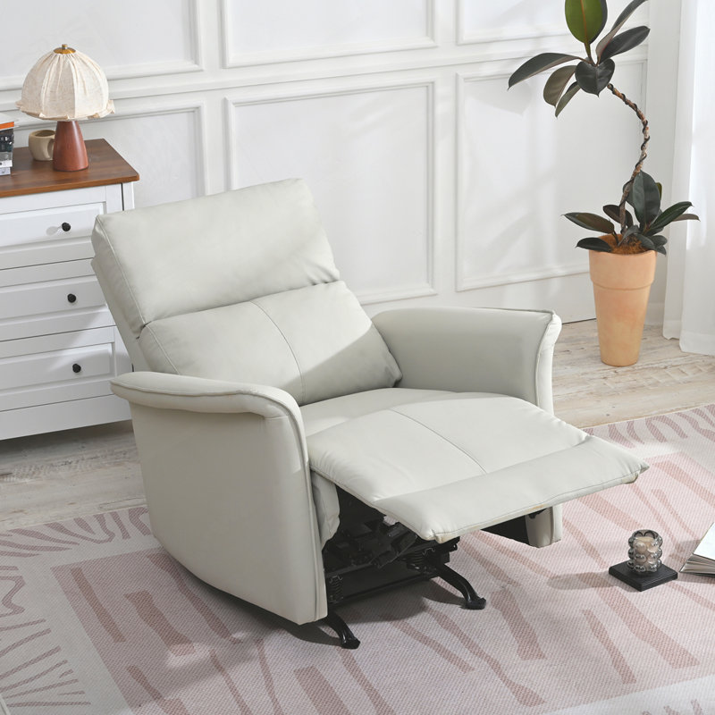 Fauteuil inclinable manuel en cuir synthétique