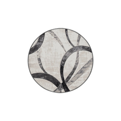Machine Washable Gray Area Rug