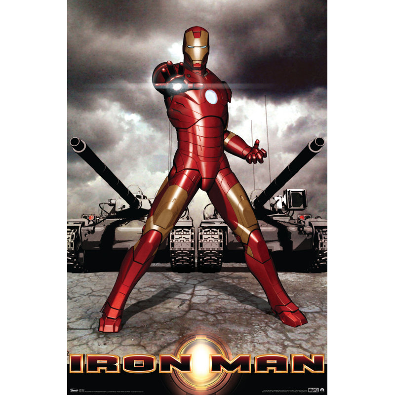 Impression sur papier man iron