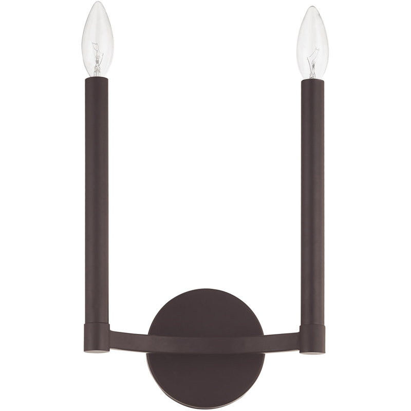 8.75 Wall Sconce - 2 Lights, Steel Base | Stunning Lighting Solution, Bronze