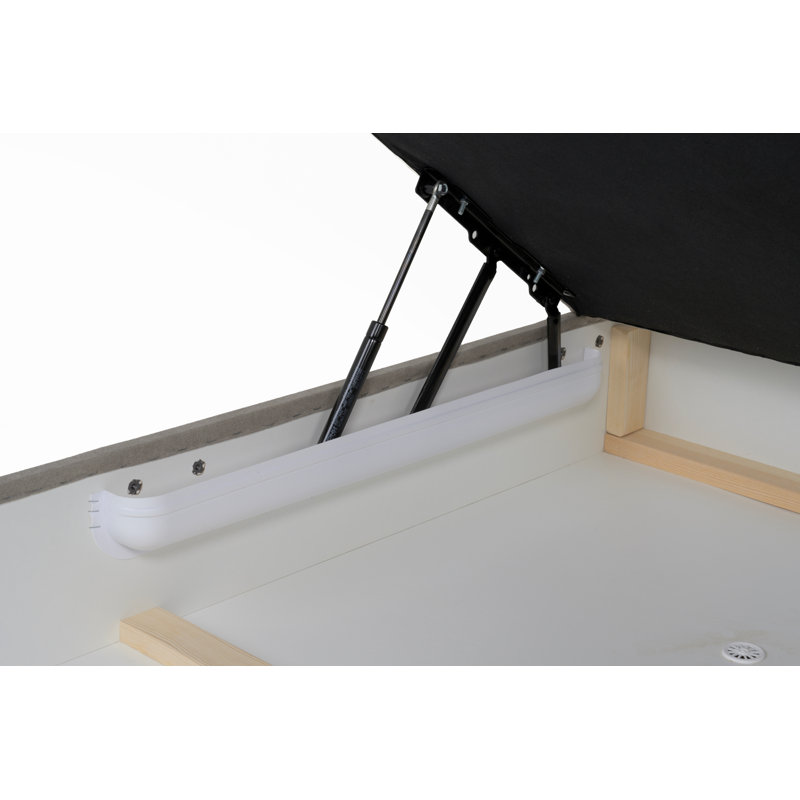Flavius Corner Sofa Bed, Black, Left Hand Facing