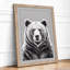 Bear's Direct Gaze Modern - Print-656253522-656253520