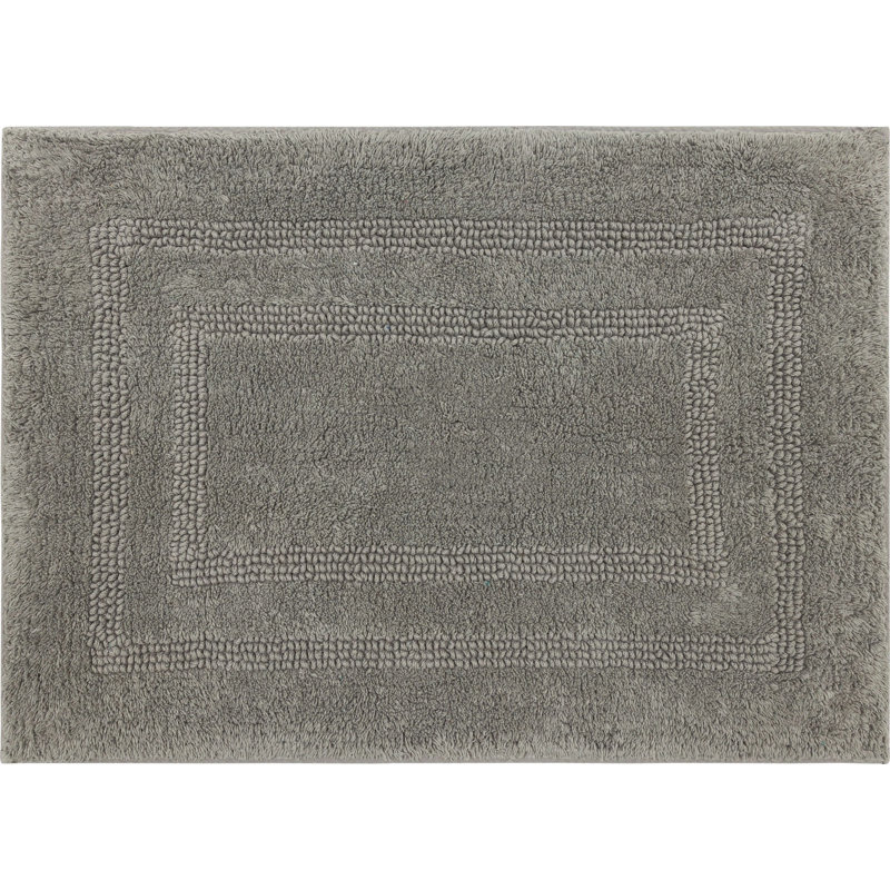 Kail Plush Stain/Fade Resistant Machine Washable Bath Mat, 21" W x 34" L, Glacier