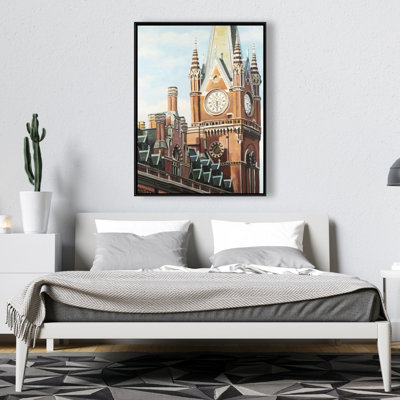 St-pancras Station In London Print On Canvas