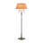 American-Style Vintage Wrought Iron & Fabric Floor Lamp