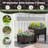 Terrie Outdoor Planter Vertical Elevated Raised Garden Bed Planter Box Kit For Backyard Patio-1437286072