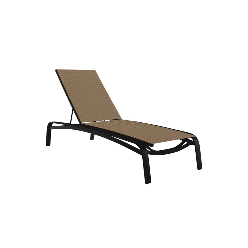 Laguna Beach Outdoor Chaise Lounge, Cape Cove, Obsidian