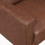 Ussery 54" Modern Loveseat with Faux Leather, Pocket Coils, Faux Wood Feet-105864614