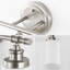 Ensemble de meuble-lavabo 23,25 po avec abat-jour en verre givré et quincaillerie de salle de bain Jeneil-205040040