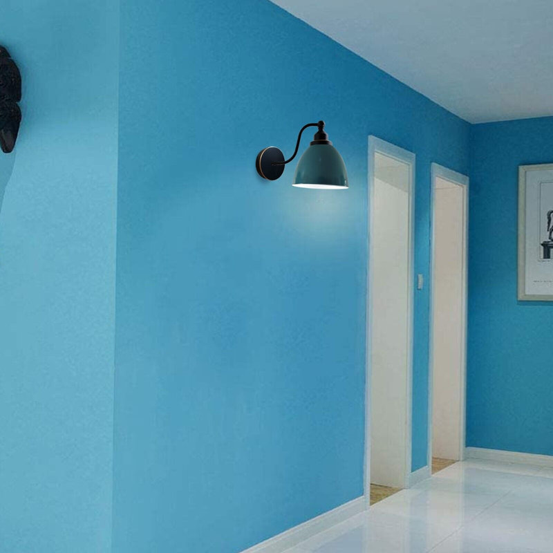 Mcclary Armed Sconce, No, Cyan Blue