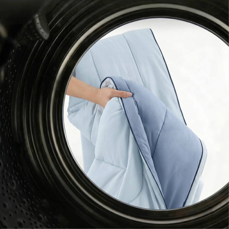 1 édredon en duvet synthétique, Édredon double, Light Blue