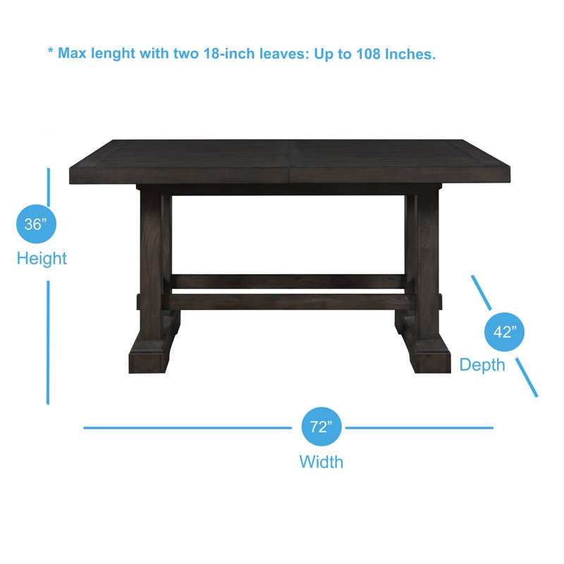 Table de salle à manger extensible à hauteur de comptoir Osbourne, Espresso