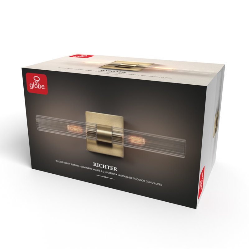 Gezienus 2 - Light Vanity Light, Matte Brass