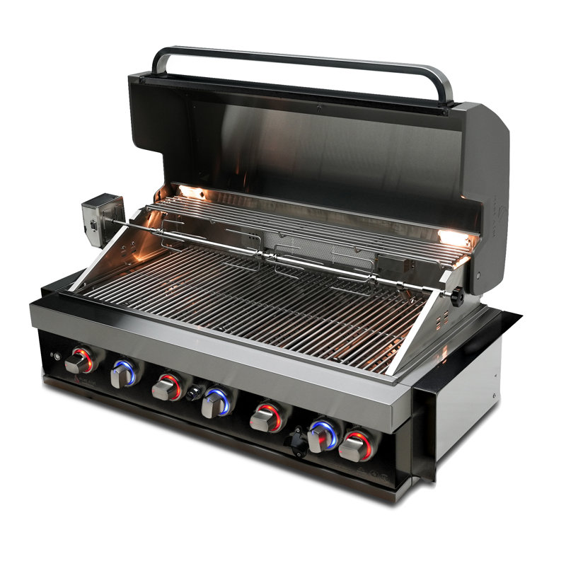 Mont Alpi 43.38" Black Stainless Steel Built-in Grill