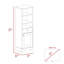 Armoire à linge, deux tablettes intérieures, deux tablettes ouvertes-1232487354