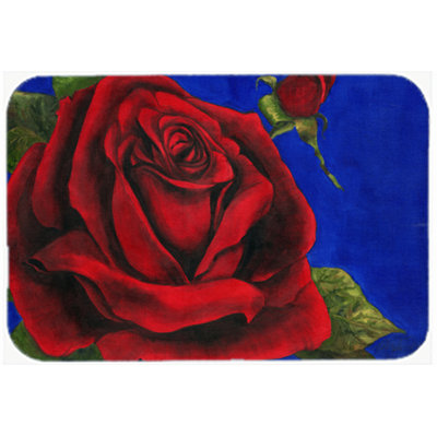 Caroline's Treasures Rose Glass Cutting Board