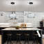 Lustre rond en cristal noir-289057425